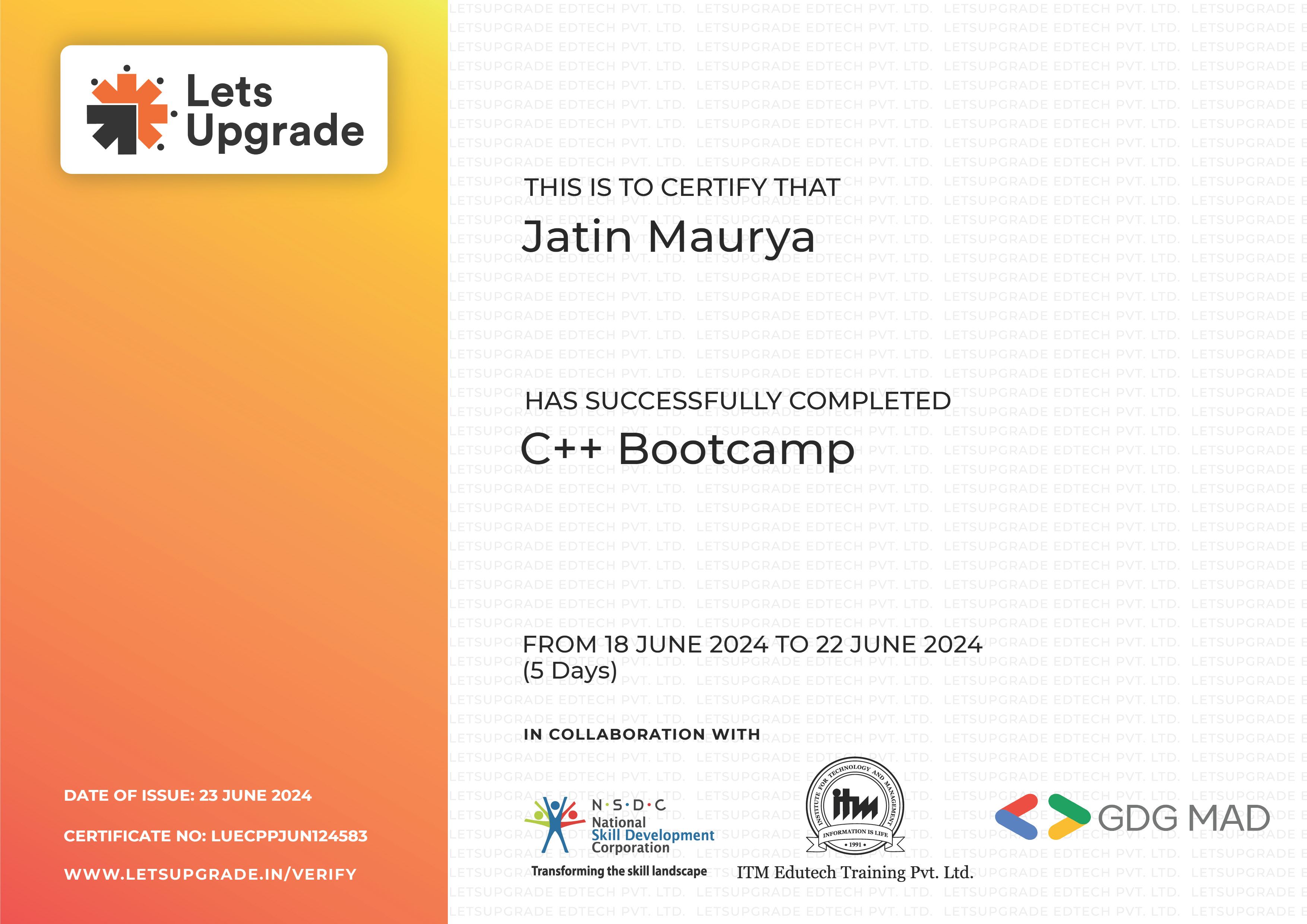 C++ Bootcamp